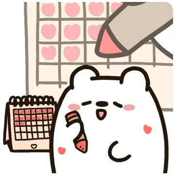 달력에 하트를 그리는 하루